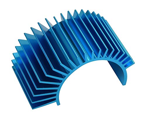 4 Pack Vgoohobby Aluminum Electric Engine Motor Heatsink Cooling Heat Sink Fins for 550 540 3650 Size Brushed Brushless Motors RC Car Truck,Blue