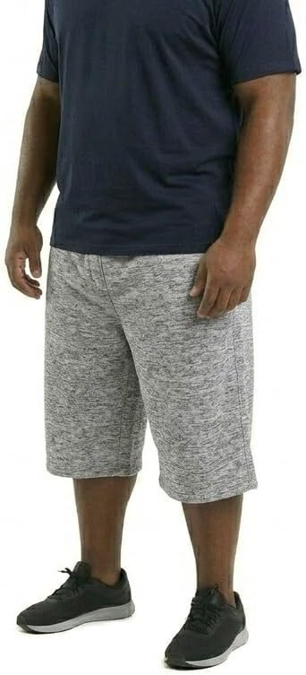 JC DISTRO USA-Made Men's Big and Tall Lightweight French Terry Active Shorts (3XL-7XL, Multipack Available)
