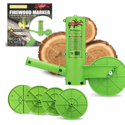 THE MINGO Marker Firewood Measuring Tool - Chainsaw Firewood Marking Tool - Log Paint Marker -Firewood Measuring Tool for Chainsaw - Logging Tools
