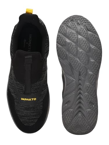 Image of Impakto Air Bounce Walking Shoes | Lightweight & Breathable Casual Shoes | Soft Cushioned Insole | Anti Skid Hexagonal Sole | Stylish Slip-in Fit System Shoes | Ideal for Walking, Gym & Casual Outing