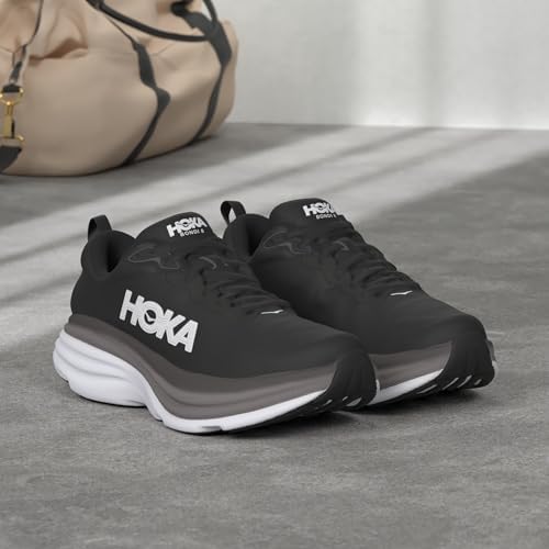 HOKA ONE ONE Bondi 8 Tênis feminino, Preto/branco, 7.5 | Amazon.com.br