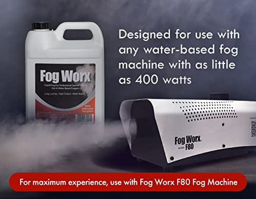image for SANCO INDUSTRIES FogWorx Fog Juice - 1 Gallon of Organic Fog Fluid (12