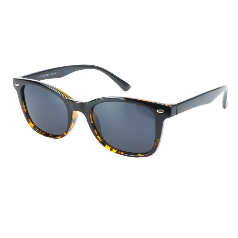 Image of Sunglasses Vintage Square for Men and Women Protection Outdoor Shades 1 Pack (Tortoise,No Magnification)