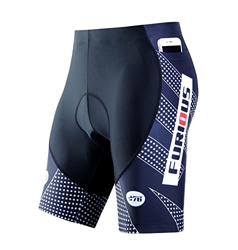 Men's Plus Size Cycling Bicycle Riding Pants High Waist Sports Biking Padded Silicone Cushion Running Athletic Shorts (Black,Large,Male,Adult,US,Alpha,Large,Regular,Regular)