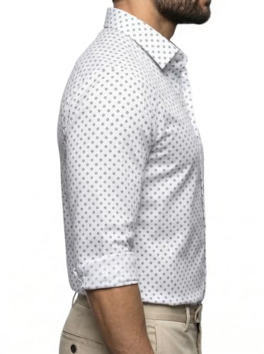 Image of Amazon Brand - INKAST Men's Printed Cotton Shirt | Full Sleeve | Regular Fit | Comfortable Formal Stylish Shirt for Men | Man Shirts for Professional Look