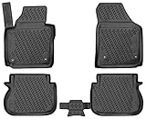 Passgenau: WALSER XTR Gummi-Fußmatten aus hochwertigem TPE Material - perfekt zugeschnitten auf Ihren VW Caddy IV Großraumlimousine/Caddy Alltrack 05/2015 - Heute