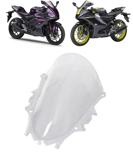 Hophelia FOR YZF-R3 R25 �ɓK�� 2019-2026�N �I�[�g�o�C�̃t�����g�K���X�E�B���h�X�N���[�� �E�B���h�V�[���h�v���e�N�^�[ �o�C�N�p���h�X�N���[�� �E�B���h�f�t���N�^�[ �t�����g�K���X �J�X�^�� �p�[�c For YZF R3 