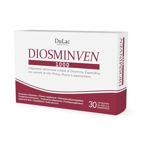 Dulàc - Suplemento Hemorroides, Piernas Cansadas, 30 Comprimidos, Mejora la MicroCirculación con...
