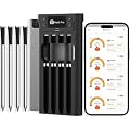 Yonktoo Wireless Meat Thermometer, Digital BBQ Thermometer with 4 Probes, Long Range Smart Grill Thermometer with Dual Sensors for Grilling, Smoking, Oven, Kitchen Cooking