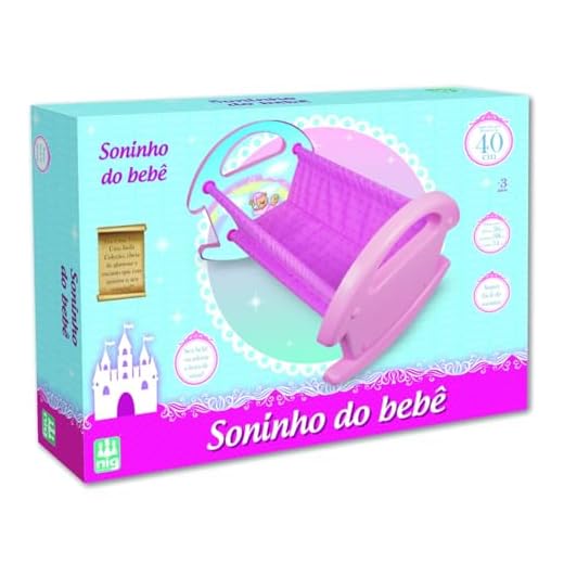 Berçinho de Boneca Soninho do Bebê Princesas, Nig Brinquedos, Multicor