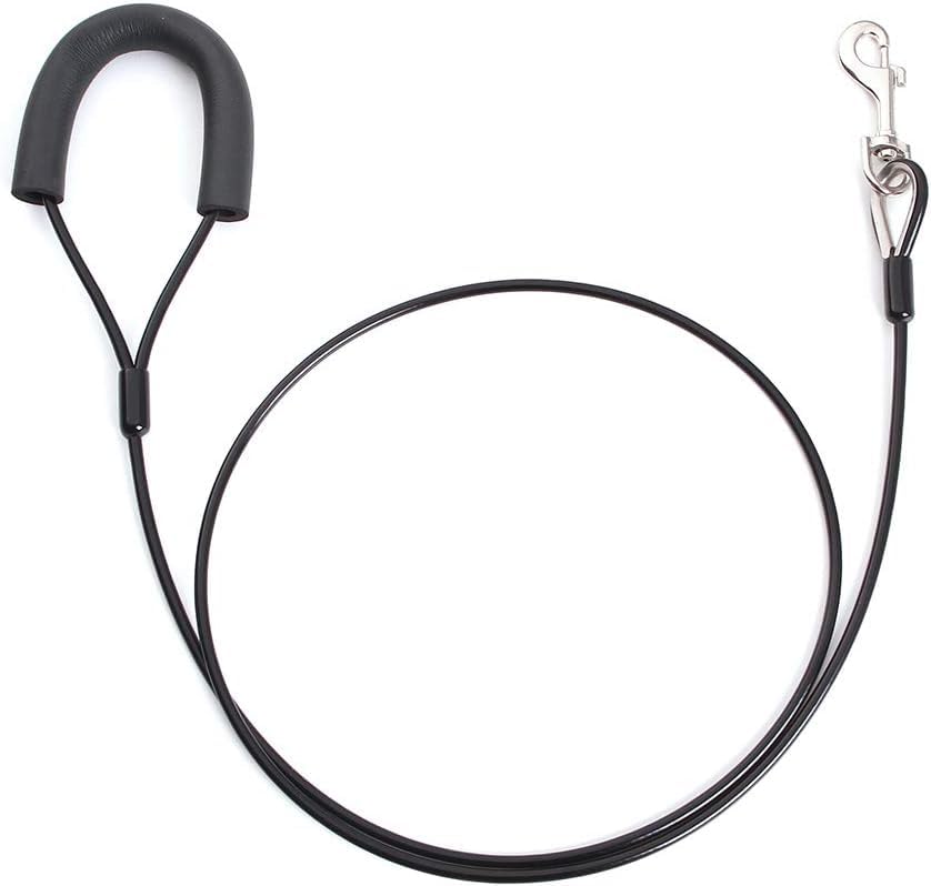 Dog Trust Dog Leash for Dogs Up to 250 Pound,Heavy Duty Leash Made of Coated Wire Rope for Large and Medium Dogs,Dog Tie Out Cable with Soft Silicone Grip.Dog Chains【5 Feet Long- Colored (B0CVV3QKRP) Amazon Price History, Amazon Price Tracker