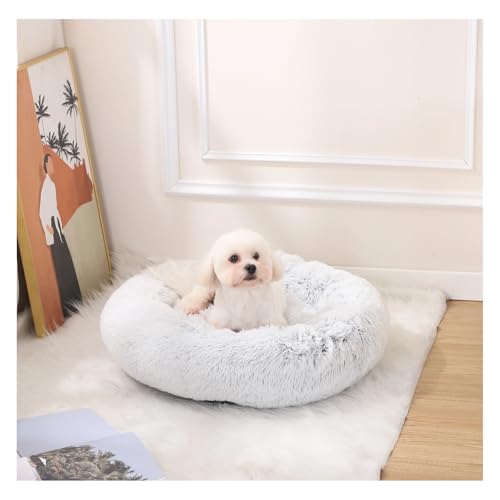 GUPPBF Panier pour Chat et Chien,Panier Animal Rond Lavable,Lit pour Chat en Forme de Donut,Convient aux Chats et Chiens de Petite et Moyenne Taille(...