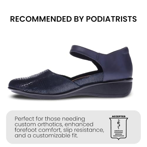 Image of Revere Osaka Mary Jane - Premium Leather - Orthotic-Friendly Removable Insoles - Adjustable Strap - Arch Support - Stylish Wedges for All-Day Comfort