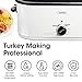 Sunvivi 22 Quart Electric Roaster with Visible & Self-Basting Lid, 30 lb Electric Turkey Roaster Oven with Removable Pan, Large Roaster with Removable Rack and Cool-Touch Handles, White