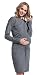 HAPPY MAMA. Para Mujer Vestido Sudadera Premamá De Lactancia. Bolsillos. 709p (Grafito...