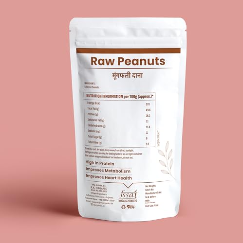 Image of R.K.ORGANIC Premium Raw Jumbo Peanuts, Vacuum Packed Moongfali