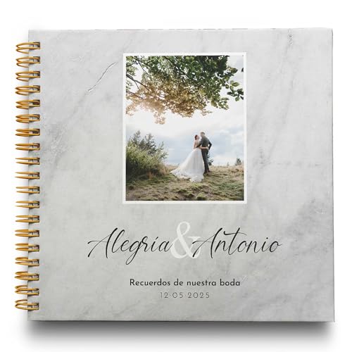 Livro de assinaturas casamento personalizado - tamanho de livro de assinaturas 25 x 21 cm. Personalização na capa com nome em Stamping. 60 páginas impressas a cores. Pessoal (LFB2)