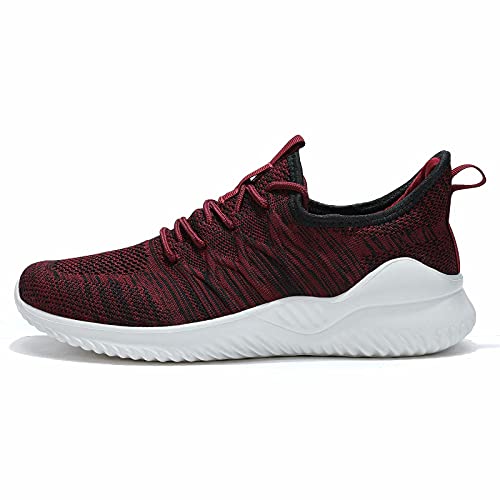 Image of Mens Running Shoes Slip-on Walking Sneakers Lightweight Breathable Casual Soft Sole Trainers