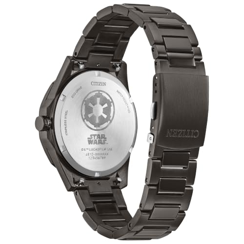 Image of CITIZEN Mens Eco-Drive Death Star 42mm Stainless Steel AW1857-57W