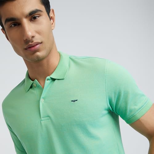 Image of Park Avenue Men Cotton Blend Slim Fit T-Shirt