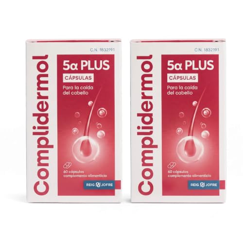 Complidermol 5 Alfa Plus Pack 2 x 60 Cápsulas | Tratamiento Capilar 4 Meses