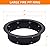 36 Inch Round Fire Pit Ring Insert for Outside Wood Burning, Large Solid Steel Firepit Liner for Above or In-Ground Outdoor DIY Camping Garden Patio Backyard