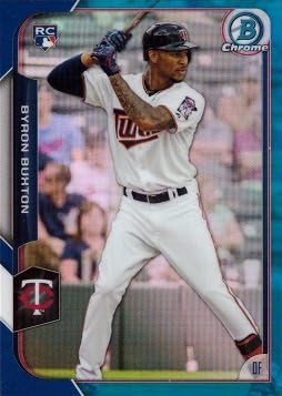 2015 Bowman Chrome Blue Refractor #4 Byron Buxton Baseball Rookie Card - Only 150 made!