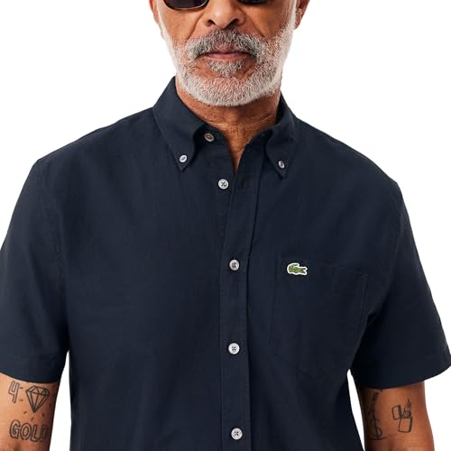Lacoste Men's Core Collection Regular Fit Short Sleeve Solid Shirt2