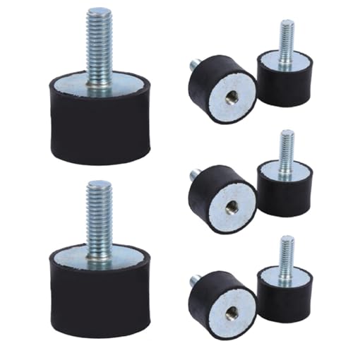 Bnineteenteam Soportes de Goma, Soportes Aisladores de Vibraciones con Amortiguador Bobinas Antivibraciones M8 para Uso en Vehículos y Maquinaria
