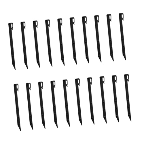 Cemaystic プラスチック製地面杭 20個セット ? 園芸用固定アクセサリー 強力PE素材で耐久性 硬地・軟地両対応 樹木整形や植物支柱に