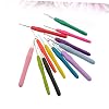 Uonlytech 12-Piece Crochet Hook Set Soft Handle Knitting Needles Fashion Crochet Hooks for Sweaters Bags