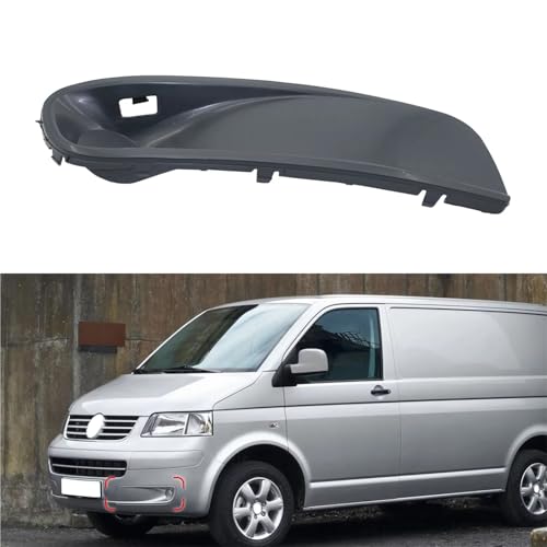 Cubierta de parrilla VW T5 2003-2010 para parachoques delantero sin agujero de antiniebla 4