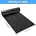 Diamond-Plate Rubber Flooring Rolls, 21FT *16IN Garage Floor Mat, 4 * 7Ft Cover Area PVC Garage Flooring Roll for Garage Floor, RV Trailer Flooring, Water/Stain Resistant Parking Mat Black(1Pcs)