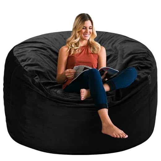 Luxurious Velvet Bean Bag Chair for Adults