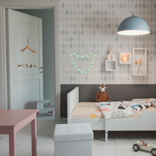Pegatinas decorativas en forma de estrella 3D que brillan en la oscuridad miniatura 4