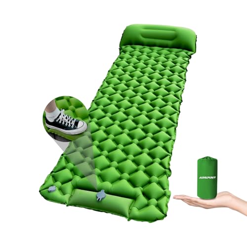AIRSPIRIT Store Inflatable Sleeping Pad with Pillow