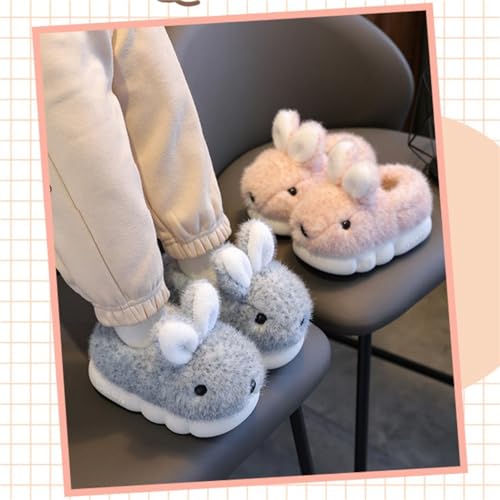 Cute Women's Rabbit Slippers - Warm & Plush, Cartoon Design, Perfect for Winter & Indoor/Outdoor Use3