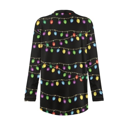 Image of Biyejit Women's Long Sleeve Open Front Cardigan Casual Loose Lightweight Cardigans with Pockets Drape Cardigan