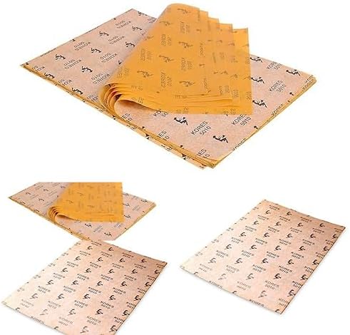 Prabhas Designs Tracing Carbon Paper, Yellow Colour, Size 210 x 330 mm, for Stencil Work, Tracing on Cloth (10)