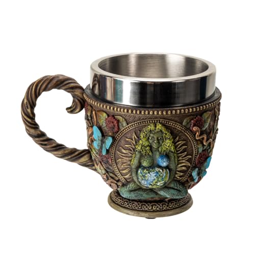 Taza Pacific Giftware Forest Gaia 8 oz Resina y Acero miniatura 7