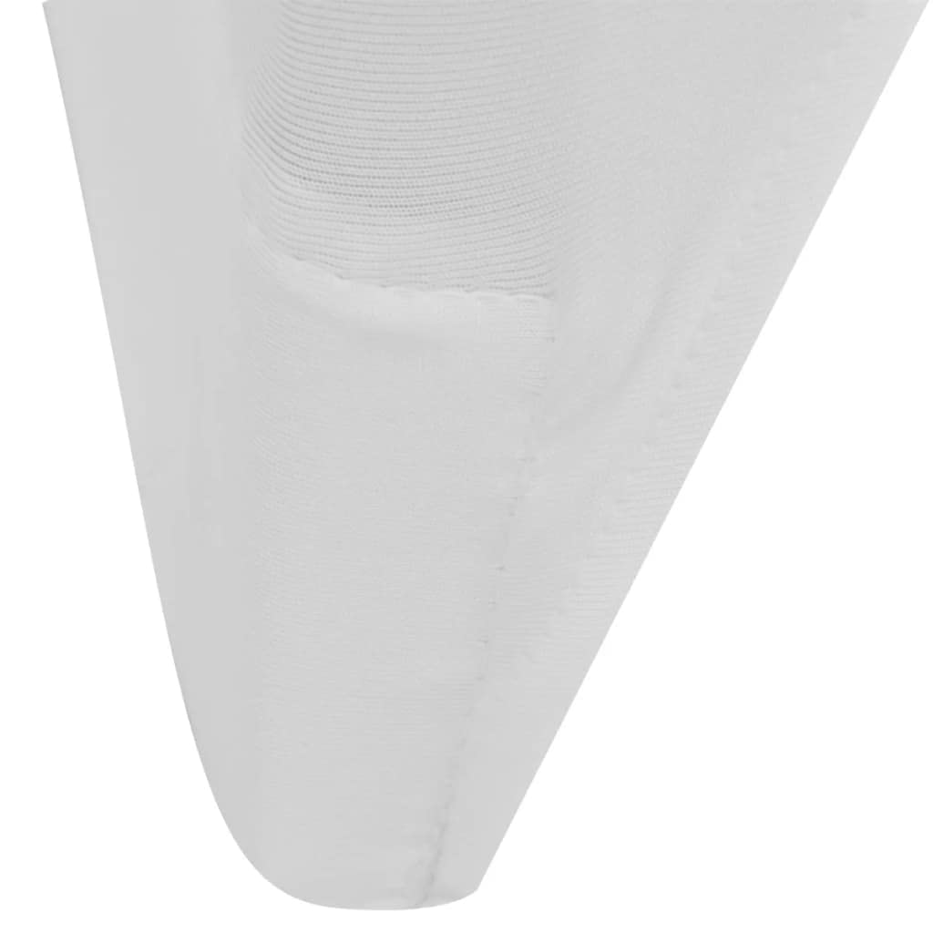 6 Stück Stuhlhusse weiß Stretchhusse für Hochzeit, Bankett, Konferenz, passend für Stühle bis 100 cm Gesamthöhe aus 10% Spandex