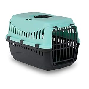 MP Bergamo Panier Transport Gipsy 50 Porte Plastique pour Chat Bleu Turquoise 7 kg