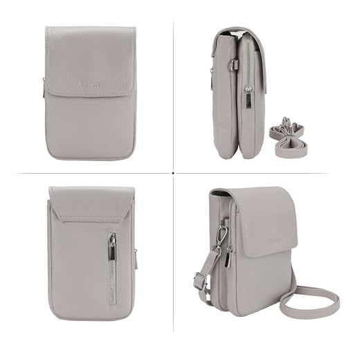 Image of befen Genuine Leather Crossbody Bags for Women, Cell Phone Cross body Purse Bag with RFID Blocking Card Slots