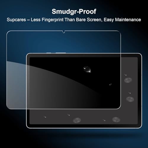 Image of SupCares Tempered Glass for Samsung Galaxy Tab S10 Lite (10.9 Inch), Galaxy Tab S11, S10 FE, S9 FE, S7, S8, S9 (11 Inch) With Installation Kit | Military-Grade Gorilla Screen Protector | Edge to Edge Coverage | Transparent