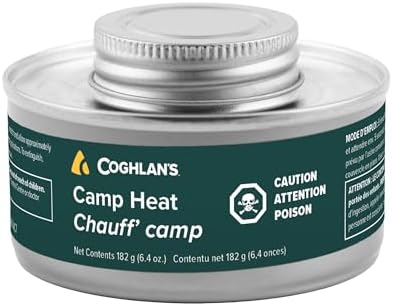 Coghlan's Camp Heat - Compact Diethylene Glycol Heat Source for Camp Cooking, Emergency Preparedness, Portable Fuel for Outdoor Use, Reliable Canned Heating Solution, Ideal for Camping and Travel