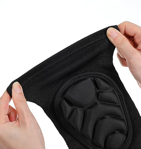 Thrymme 2 Pack Elbow Pads for Men, Elbow Guard for Volleyball, Baseball, Skateboarding & Biking, Soft Padded Elbow Sleeve with Breathable Fabric (Black)