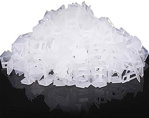 Storystore Tile Leveling System, 1mm Leveling Spacer Clips (500Pcs) DIY Tiles Leveler Spacers for Ceramic Tile and Stone Installation, Floor Tile Spacers Wall Tile Leveling System