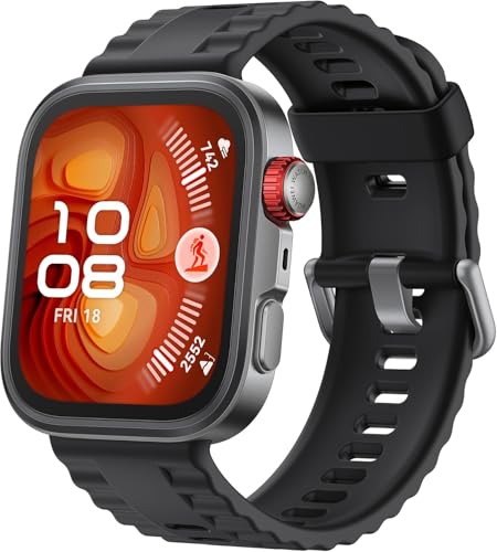 HUAWEI Watch Fit 4 Pro Smartwatch, sportowy tracker, GPS, wodoszczelność 5ATM, EKG, akumulator do 10 dni, kompatybilny z systemem Android i iOS, czarny
