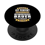 Niemand Ist Perfekt Betonfertigteilbauer Betonbau Stahlbeton PopSockets Klebender PopGrip
