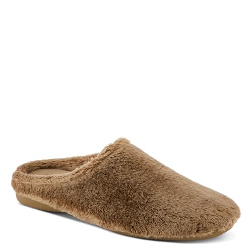 Flexus Women's INABA Velour Slides with Soft Velour Upper, Rubber Outsole, and Plush Comfort2